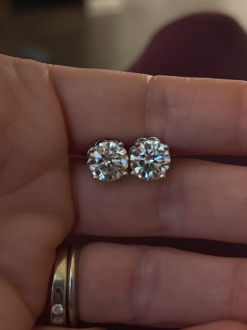 Bethenny Frankel x Anna Zuckerman Just Like Diamonds 4 Carat Studs - Picture 4 of 6